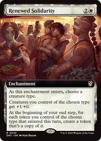 Renewed Solidarity (Extended Art), Commander: Aetherdrift