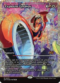 Explosive Getaway (Showcase) (Fracture Foil), Aetherdrift