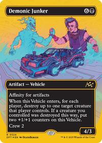 Demonic Junker (Borderless) (First-Place Foil), Aetherdrift