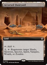 Accursed Duneyard (Extended Art), Commander: Aetherdrift