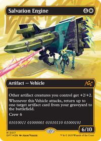 Salvation Engine (Borderless) (First-Place Foil), Aetherdrift