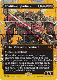 Coalstoke Gearhulk (Borderless) (First-Place Foil), Aetherdrift