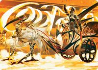 Skyseer's Chariot Art Card (Gold-Stamped Signature), Art Series: Aetherdrift