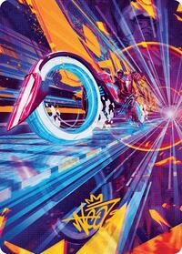 Spotcycle Scouter Art Card (Gold-Stamped Signature), Art Series: Aetherdrift