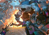 Trade the Helm Art Card (Gold-Stamped Signature), Art Series: Aetherdrift