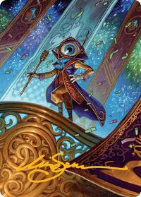 Vnwxt, Verbose Host Art Card (Gold-Stamped Signature), Art Series: Aetherdrift