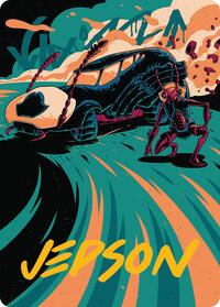 Carrion Cruiser Art Card (Gold-Stamped Signature), Art Series: Aetherdrift