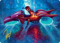 Chandra, Spark Hunter Art Card (Gold-Stamped Signature), Art Series: Aetherdrift