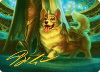 District Mascot Art Card (30/54) (Gold-Stamped Signature), Art Series: Aetherdrift