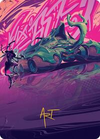 Earthrumbler Art Card (Gold-Stamped Signature), Art Series: Aetherdrift