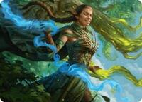 Nissa, Worldsoul Speaker Art Card, Art Series: Aetherdrift