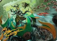 Aatchik, Emerald Radian Art Card (15/54) (Gold-Stamped Signature), Art Series: Aetherdrift