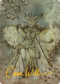 Aatchik, Emerald Radian Art Card (6/54) (Gold-Stamped Signature), Art Series: Aetherdrift