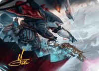 Captain Howler, Sea Scourge Art Card (16/54) (Gold-Stamped Signature), Art Series: Aetherdrift