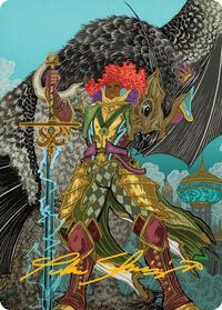 Caradora, Heart of Alacria Art Card (3/54) (Gold-Stamped Signature), Art Series: Aetherdrift