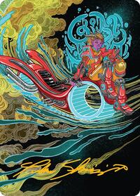 Cloudspire Skycycle Art Card (Gold-Stamped Signature), Art Series: Aetherdrift