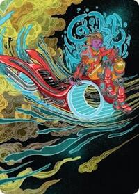 Cloudspire Skycycle Art Card, Art Series: Aetherdrift