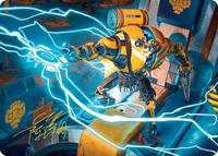 Mendicant Core, Guidelight Art Card (12/54) (Gold-Stamped Signature), Art Series: Aetherdrift