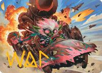 Redshift, Rocketeer Chief Art Card (Gold-Stamped Signature), Art Series: Aetherdrift