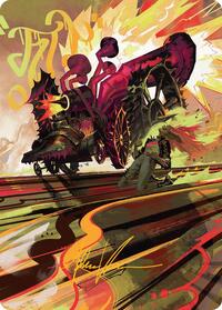 Rocketeer Boostbuggy Art Card (Gold-Stamped Signature), Art Series: Aetherdrift