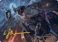 Zahur, Glory's Past Art Card (Gold-Stamped Signature), Art Series: Aetherdrift