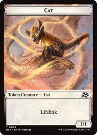 Cat // Thopter (0010) Double-Sided Token, Aetherdrift