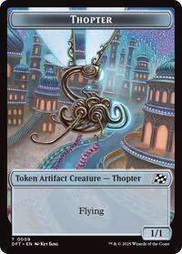 Thopter (0009) // Treasure Double-Sided Token, Aetherdrift