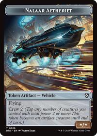 Nalaar Aetherjet // Treasure Double-Sided Token, Commander: Aetherdrift