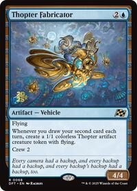Thopter Fabricator, Prerelease Cards