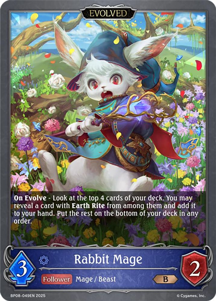 Rabbit Mage (Evolved), Standard, front