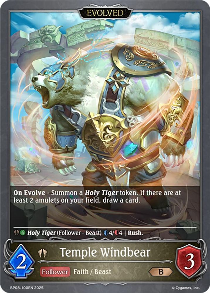 Temple Windbear (Evolved), Standard, front