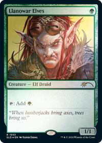 Llanowar Elves (1553) (Rainbow Foil), Secret Lair Drop Series