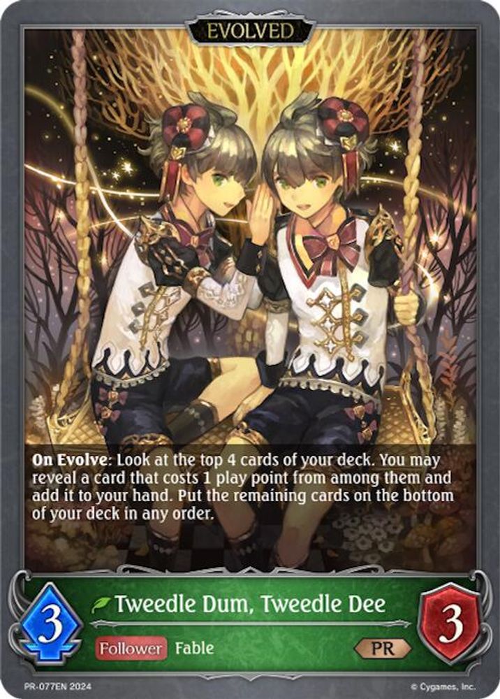 Tweedle Dum, Tweedle Dee (Evolved), Standard, front