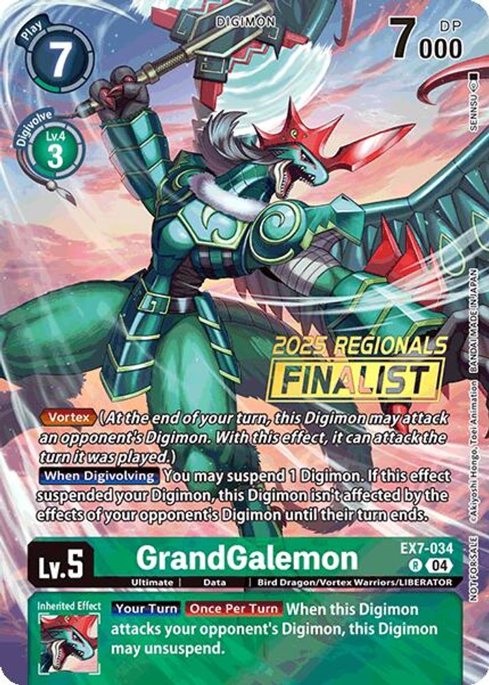GrandGalemon (2025 Regionals Finalist), Foil, front