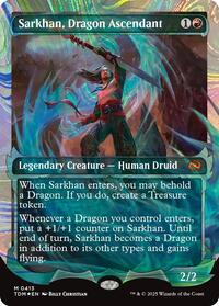 Sarkhan, Dragon Ascendant (0413) (Showcase) (Halo Foil), Tarkir: Dragonstorm