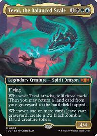 Teval, the Balanced Scale (Borderless), Commander: Tarkir: Dragonstorm