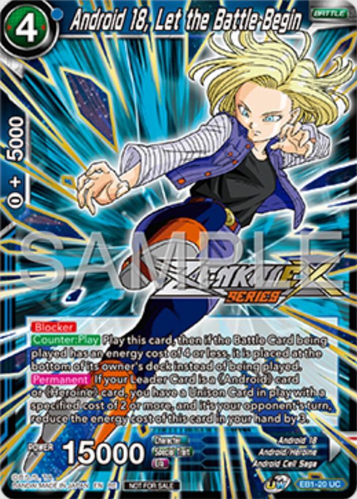 Android 18, Let the Battle Begin (Event Pack 16), Foil, front