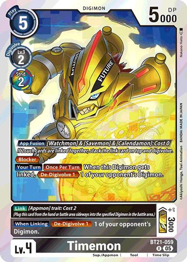 Timemon, Foil, front