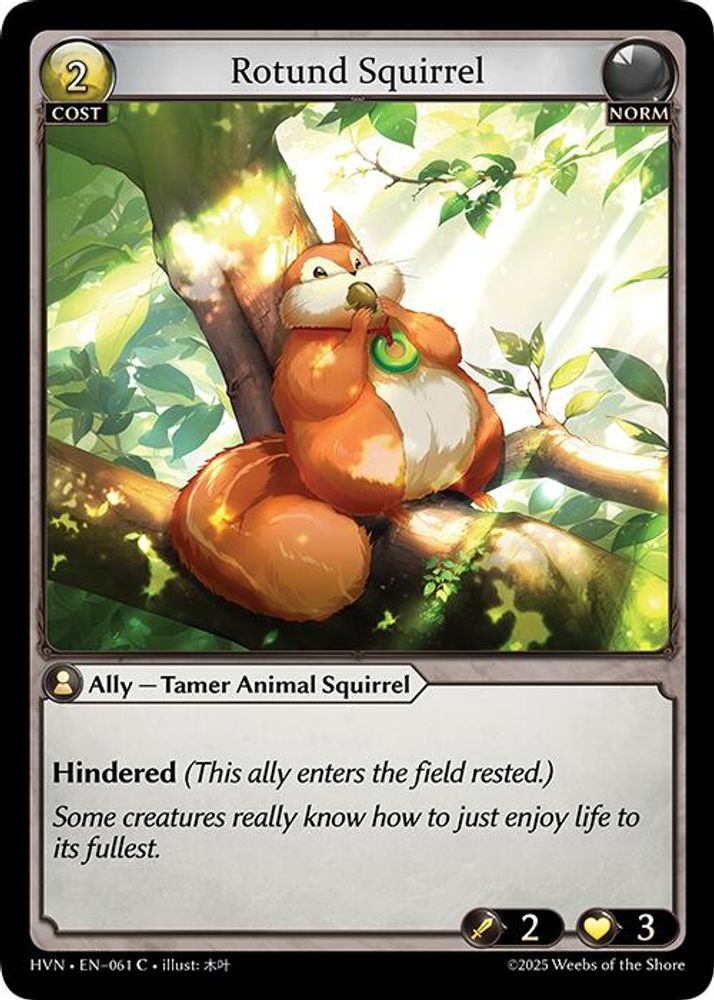 Rotund Squirrel, Standard, front