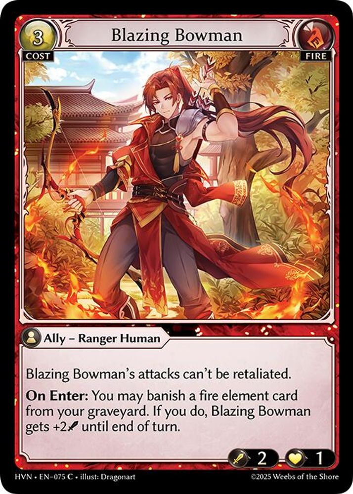 Blazing Bowman, Standard, front