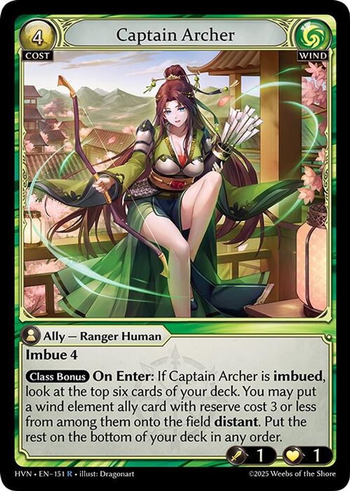 Captain Archer, Standard, front
