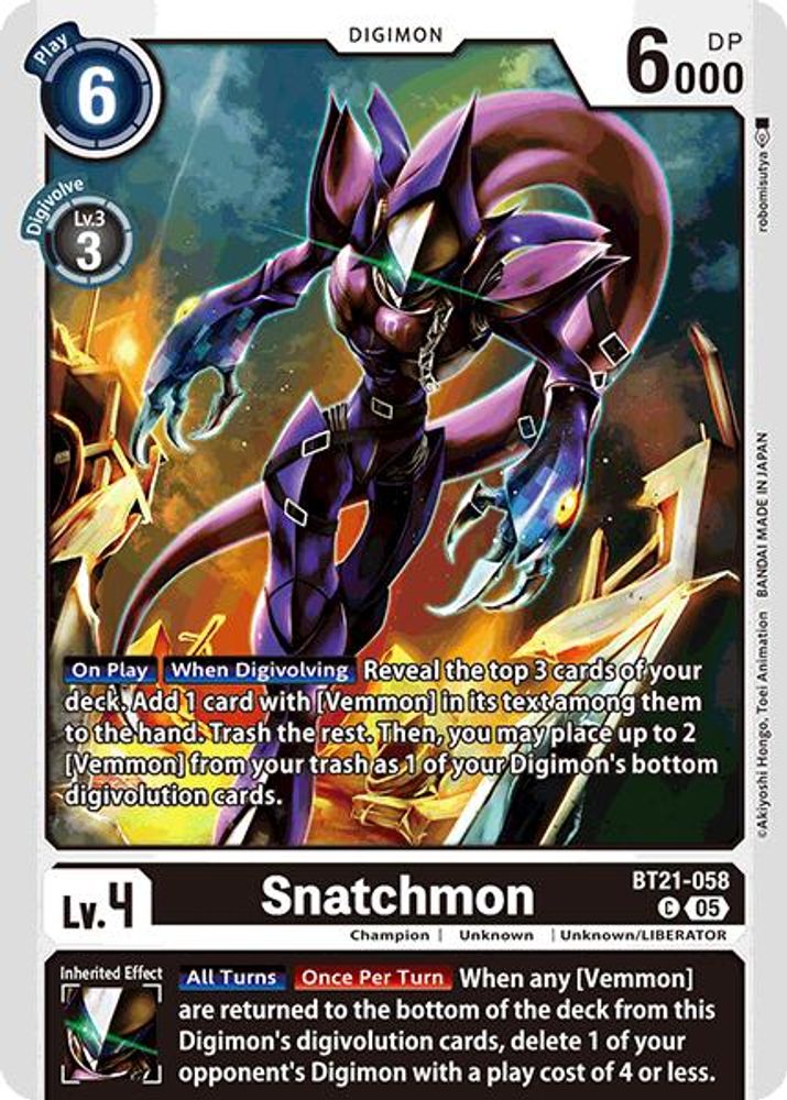Snatchmon, Standard, front