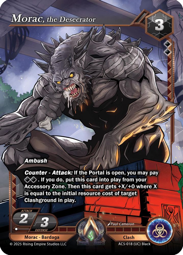 Morac, the Desecrator, Standard, front