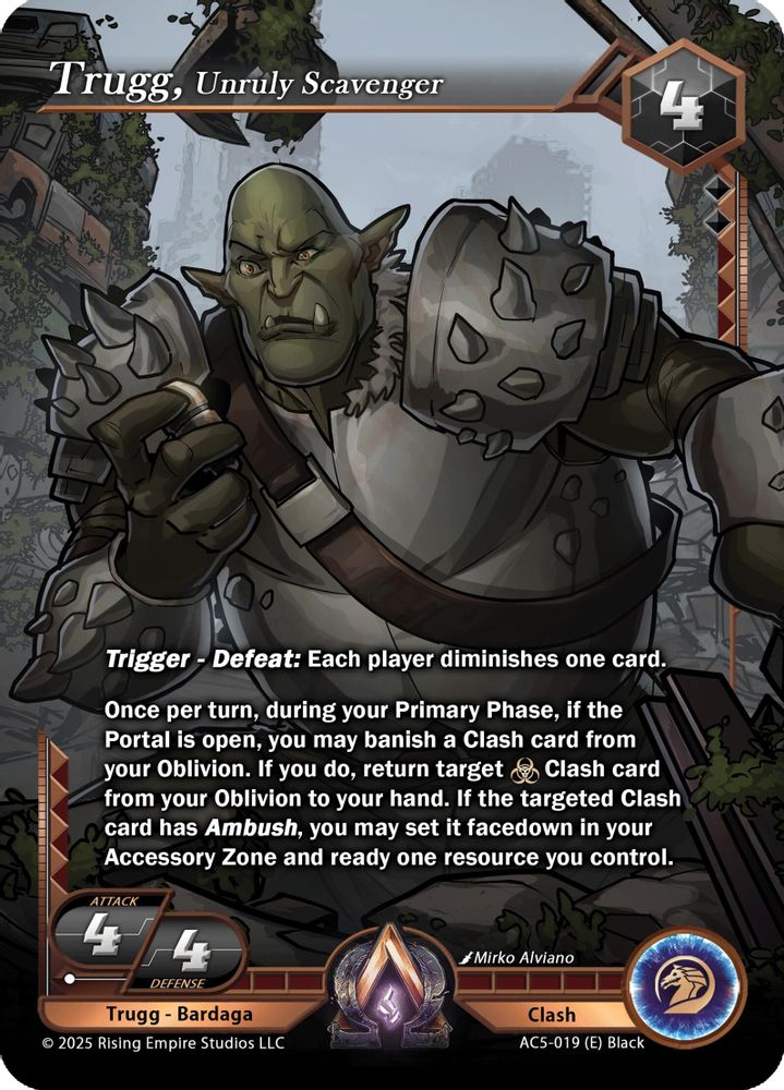 Trugg, Unruly Scavenger, Foil, front