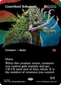 Craterhoof Behemoth (Borderless), Tarkir: Dragonstorm