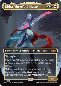 Elsha, Threefold Master (Borderless), Commander: Tarkir: Dragonstorm