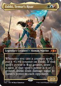 Eshki, Temur's Roar (Borderless), Commander: Tarkir: Dragonstorm