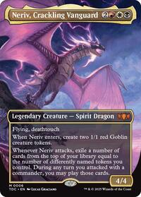 Neriv, Crackling Vanguard (Borderless), Commander: Tarkir: Dragonstorm