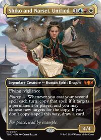 Shiko and Narset, Unified (Borderless), Commander: Tarkir: Dragonstorm
