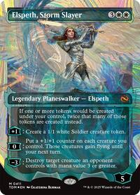 Elspeth, Storm Slayer (Showcase) (Halo Foil), Tarkir: Dragonstorm